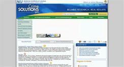 Desktop Screenshot of crimesolutions.gov